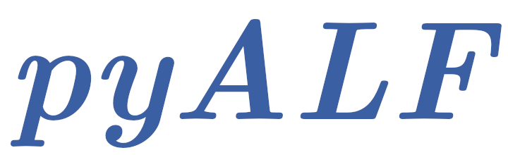 pyALF Documentation - Home